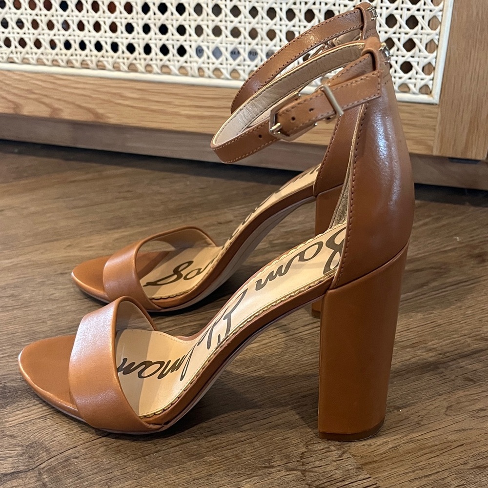 Sam Edelman Brown Block Heel Sandals